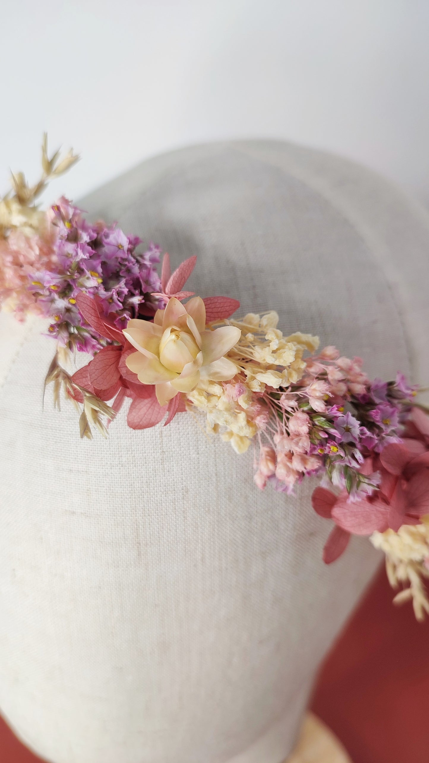 Couronne de tête Rosy