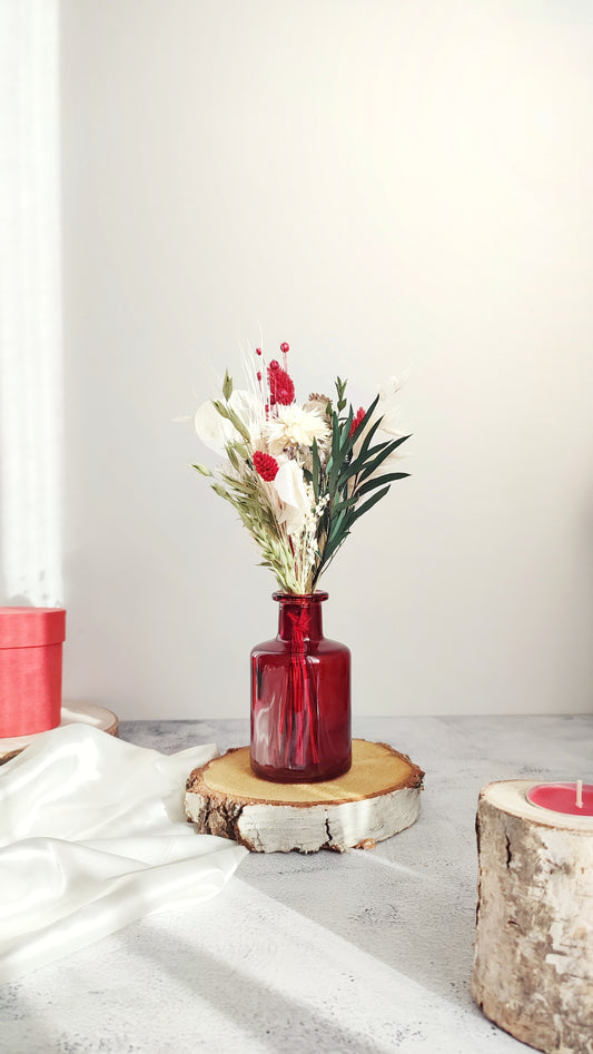 Mini bouquet Vera et son vase Cherry